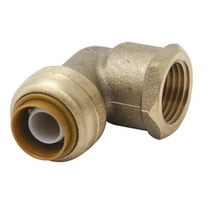 SharkBite 1/2 in. Push x 1/2 in. Dia. FPT Brass Elbow