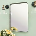 thumbnail image 2 of TEHOME Contemporary Brushed Nickel Bathroom Mirror, 20x30 Inches, Metal Framed Rectangle, 2 of 5