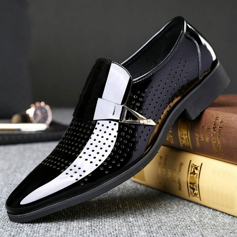 blue dress for baby girl Harpelunde Men Handmade Black Dress Wedding Shoes Lion Buckle Velvet Copper Cap Toe Loafer Green / 14 main image 1