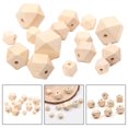 thumbnail image 3 of SPRING 50/100PCS Bulk Wooden Craft Beads for DIY Crafts Handmade 50PCS, 3 of 6