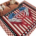 thumbnail image 6 of Independence Day Area Rug 5x7 Washable Rug Non Slip Red Blue U.S Flag Wings Stripes Plaid Large Area Rug Soft Stainresistant Indoor Floor Carpet for Living Room Bedroom Home Office Dining Room, 6 of 8