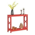thumbnail image 3 of Convenience Concepts Table Console Omega avec Étagère en Finition Bois Rose Corail, 3 of 5