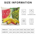 thumbnail image 5 of Qinduosi Summer Pineapple Watermelon Decorative Throw Pillow Cover , Watercolor Tropical Fruit Farmhouse Cushion Case Decor, Seasonal Home Decoration for Sofa Couch White, 5 of 5