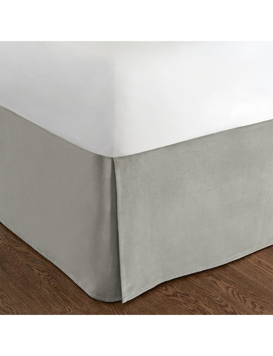 Natori Madame Ning California King Velvet Bedskirt Grey 16 Inch Drop Departments