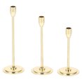 thumbnail image 1 of KAKOWELY 3pcs Miniature Pillar Candle Stand Small Simulation Candlestick Metal Craft Mini Candle Holder,2.17X"X0.71"X0.2", 1 of 5