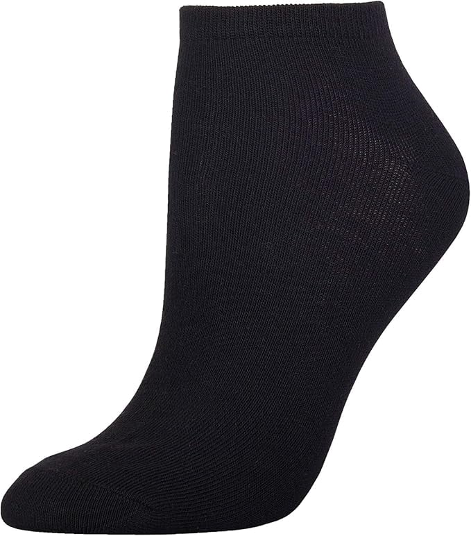 36 Pairs - Women's Socks - Ankle Cut, Low Cut, No Show, Footie, Casual Girls (Black, Size 9-11)