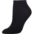 thumbnail image 2 of 36 Pairs - Women's Socks - Ankle Cut, Low Cut, No Show, Footie, Casual Girls (Black, Size 9-11), 2 of 2