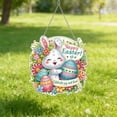 thumbnail image 4 of Lunxisen 1 Pcs Easter Window Sticker Art Kit Creative Window Cling Activity Fun Holiday Home Decor(25cm), 4 of 9