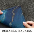 thumbnail image 6 of Blue Gold Wave Marble Pattern Door Rugs,Washable Non Slip Door Mats Indoor,Decorative Door Mats,Entry Mat Indoor for Entrance,Bedroom,Kitchen,Bathroom,16"x24", 6 of 6