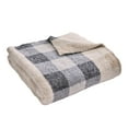 thumbnail image 2 of Better Homes & Gardens Oversized Cozy Knit Gingham Plaid Stripe Couch Throw Blanket for Adults, 2 of 4