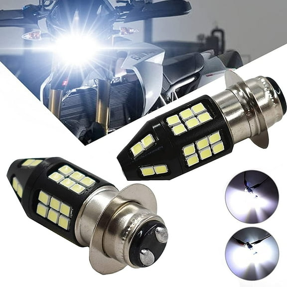 For Honda CRF250X 2004-2009 LED Motorcycle Headlight Bulbs H6M Hi-Lo Beam P15D ATV 6000K White