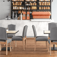 thumbnail image 4 of Renwick 2PCS Upholstered Dining Chairs, Dark Gray, 4 of 8