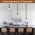 thumbnail image 7 of 7.87" Black Crystal Pendant Light Fixture,Modern Kitchen Pendant Light Over Island,Indoor Crystal Mini Hanging Lighting for Kitchen Dining Room, 7 of 7