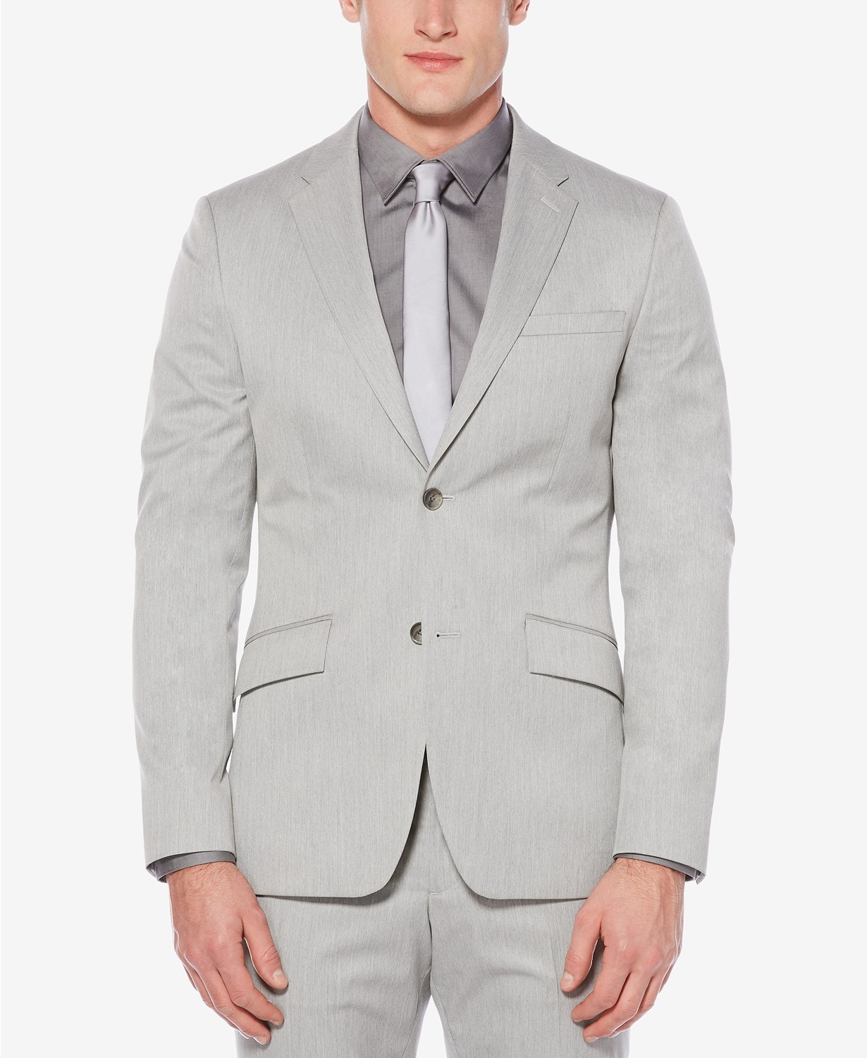 Perry Ellis Mens Heathered Two Button Blazer Jacket - image 2 of 6