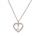 thumbnail image 3 of Collar de Mujer Corazón con Inciales LuckyLy, Modelo Adina rosa UNITALLA, 3 of 7