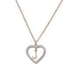 thumbnail image 3 of Collar de Mujer Corazón con Inciales LuckyLy, Modelo Adina rosa UNITALLA, 3 of 7