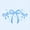 C Blue, variant on Erosebridal Pink Bowknot Girls Curtains Pack of 2 (42x84 Each),Cartoon Bowtie Princess Curtains Blackout For Bows Lover