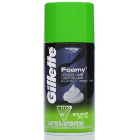 - Gillette Foamy Shaving Cream Lemon-Lime 11 oz (Pack of 3)