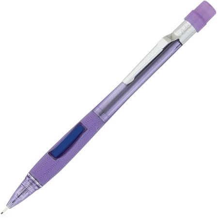 Pentel Quicker Clicker Mechanical Pencil 0.7 mm Transparent Violet Barrel PD347TV