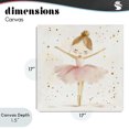 thumbnail image 4 of Stupell Industries Cottage Ballerina On Her Toes Canvas Art, 17 x 17, by Creative Studio, 4 of 8