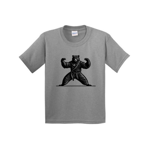 Inktastic Karate Martial Arts Mma Funny Bear Youth T-Shirt