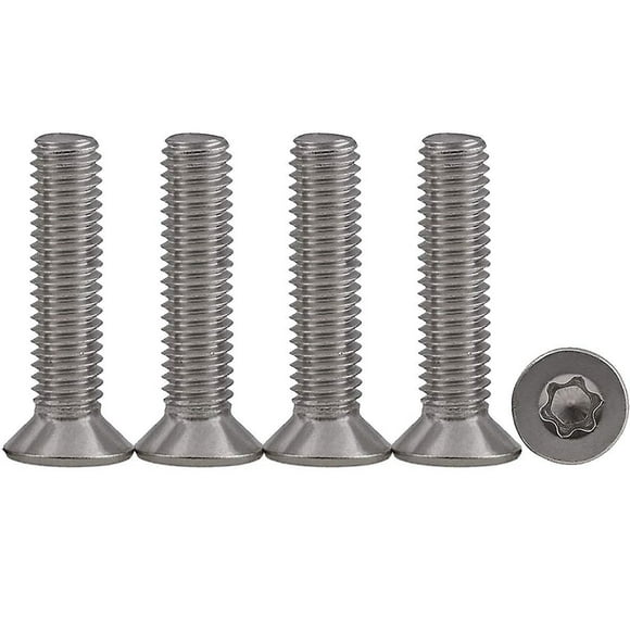 25pcs M5 X 30 Countersunk Head Screws 304 Stainless Steel Torx Screws Machine Screws Standard Drive Fully Threaded Screws