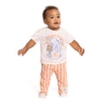 thumbnail image 2 of Winnie the Pooh Baby Boys Short Sleeve Graphic Tee and Stripe Pants Set, 2-Piece, Sizes 0/3M-24M, 2 of 8