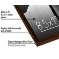 thumbnail image 4 of Americanflat 8.5x11 Thin Picture Frame in Mahogany with Polished Glass - Horizontal and Vertical Formats for Wall and Tabletop, 4 of 5