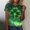 Green, variant on Rezuofi 1 Pcs Women's St Patrick's Day T-Shirt Lucky Irish Shamrock Paddy's Day Graphic Green Tees Tops