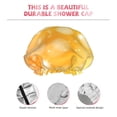 thumbnail image 5 of YFYANG Women's Double Waterproof Shower Cap, Yellow Aperture Reusable Hair Cap for All Hair Styles and Head Sizes, 5 of 9