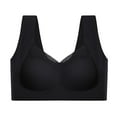 thumbnail image 3 of Sports Bra Plus Size 4X 5X 6X for Women L-6X Wireless Push Up Bralettes Ladies Breathable Stretchy Pull On Lifting Athletic Workout Underwear Bra, 3 of 4