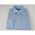 thumbnail image 5 of Men Reddington 100% Cotton Dress Sports shirt Regular Modern fit 175 Blue Stripe, 5 of 5
