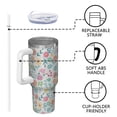 thumbnail image 4 of OBREWU Pioneer Flower Tumbler with Handle and Lid,40oz Pioneer Flower Double Wall Vacuum Insulated Tumbler,Pioneer Flower Cups Gift for Women and Men, 4 of 7
