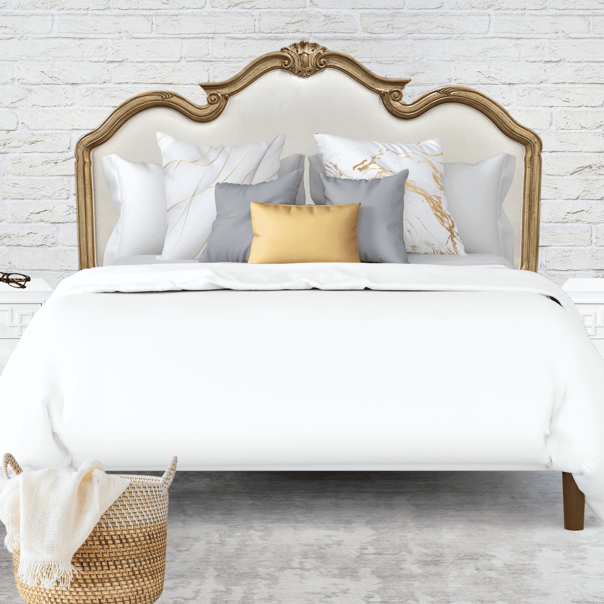 Supreme White Easy-Change Duvet Cover