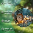 thumbnail image 3 of 3D Metal Hanging Wind Spinners with Concentric Design - Elegant Wind Chimes for Yard & Garden Decor Dreamy Bokeh Effect Serene Outdoor Atmosphere, 3 of 6