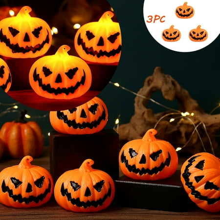 

LED Pumpkin Shaped Lights 3PC Set Of Wraith Festival Decorative Lamps Made Of Night Light Night Lights Plug Into Wall Night Light for Kids Battery Night Light Night Lights Motion Sensor Night Light