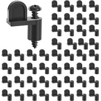 3/8 in Nylon Window Screen Clip with Screws Offset Window Clips for Fastens Winter Window Screens, Storm Windows, Storm Panels, Screen Door Clips