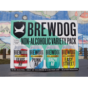 Brewdog Non Alcoholic Variety (Pack of 12) 12oz Cans (Includes 3 Cans Each of: Elvis, Punk, Hazy, & Easy Street) Gluten Reduced 12pk