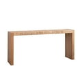 thumbnail image 3 of 69" Natural Seagrass Console Table – Handwoven Top with Engineered Wood Frame, 3 of 9