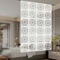 thumbnail image 5 of 24 Pcs Modern Hanging Room Divider White Decorative Wall Screen Panels Hollow Out Design Screen Panels, 5 of 20
