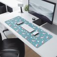 thumbnail image 2 of Long Mouse Pads for Desk,Blue Cartoon Unicorn Rainbow Star Heart Cloud Desk Mats on Top Of Desks, Desk Mouse Pad Extra Large with 3mm Non-Slip Base and Stitched Edge for Gaming,Work,Home 31.5"x11.8", 2 of 5