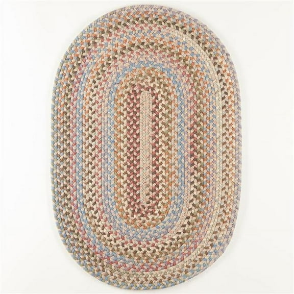 Rhody Rug BH57R024X036 2 x 3 ft. Bar Harbor Butterfield Oval Rug, Multi Color
