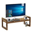 thumbnail image 1 of Hyasfey Monitor Stand Riser Computer Wood Desk Organizer with Shelf Strong Load-bearing Ergonomic Design Easy Assembly Laptop Elevated Rack, 1 of 8