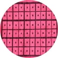 thumbnail image 1 of Ahgly Company Indoor Round Abstract Pink Modern Area Rugs, 6' Round, 1 of 4