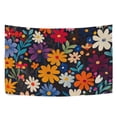 thumbnail image 6 of Yayeee Tapestry Wall Hanging for Bedroom 90" x 60" Living Room Home Wall Art Decor, Bright Colorful Flowers Pattern, 6 of 7