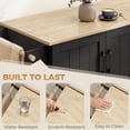 thumbnail image 3 of HOMCOM Kitchen Island w/ Drop Leaf, Rolling Kitchen Cart w/ Storage, Black, 3 of 4
