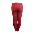 thumbnail image 3 of Maison Scotch Women's Straight Leg Knee Zip Details Pants, Burgundy, 31/32, 3 of 3