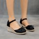 thumbnail image 5 of Amzcrzy Zapatos de mujer,Zapatos de mujer,Zapatillas de mujer, Sandalias de cuña para mujer, punta cerrada, correa de hebilla, cómodas, informales, de verano. Sandalias Mujer Zapatillas De Casa, 5 of 5