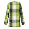 thumbnail image 6 of iOPQO Checkered Cardigan Open Front Cardigan for Women Spring Cardigan Plaid Cardigans for Women Womens Long Cardigan Long Cardigans for Women Long Sleeve Cardigan for Women Mint Green M, 6 of 6