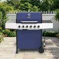 thumbnail image 6 of Expert Grill 6-Burner Propane Gas Grill with Wheels, Blue, 6 of 16